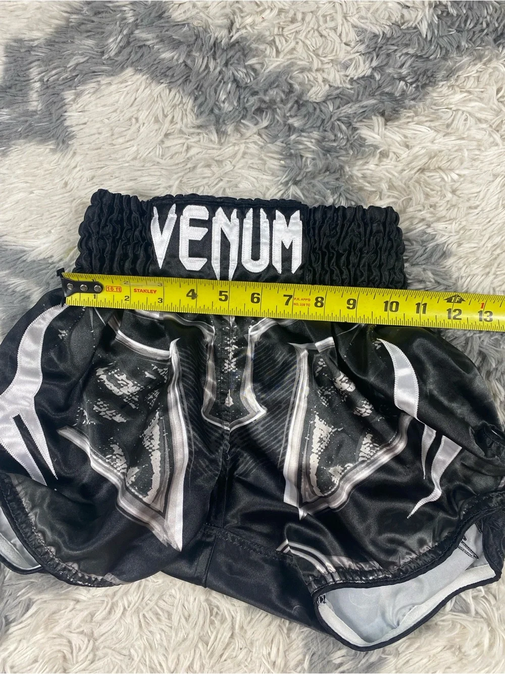 Venum Classic Muay Thai Shorts - Black/White Small Unisex Thailand